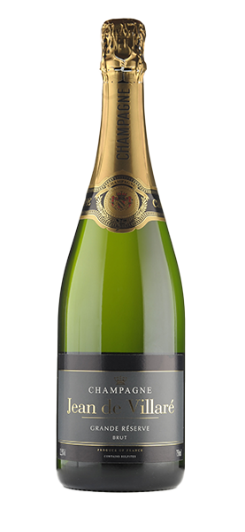 Jean De Villaré Unisex Champagne Grande Réserve - 12.5% Vol, 0.75Lit