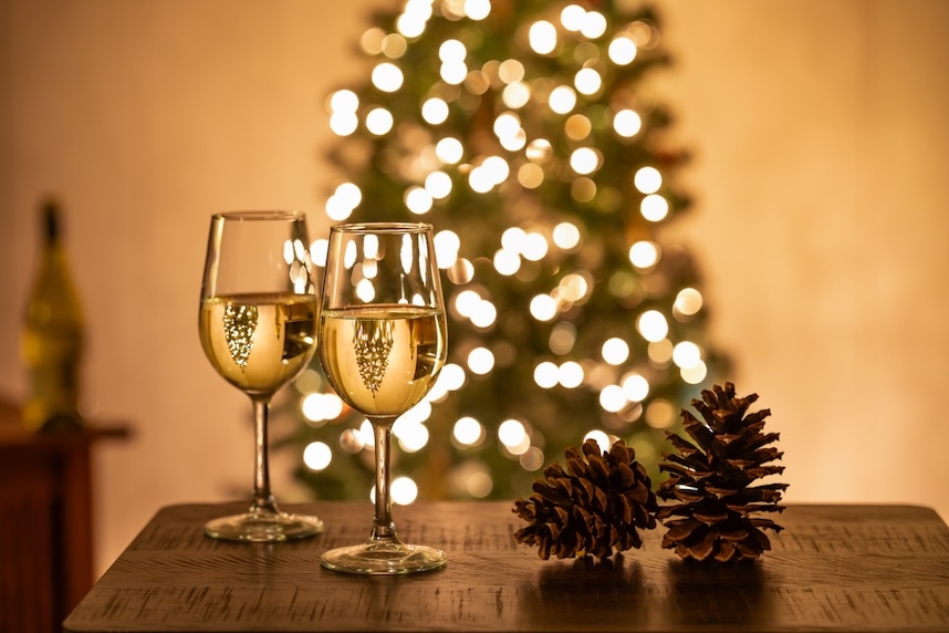 vino bianco da regalare a natale Weißwein als Weihnachtsgeschenk